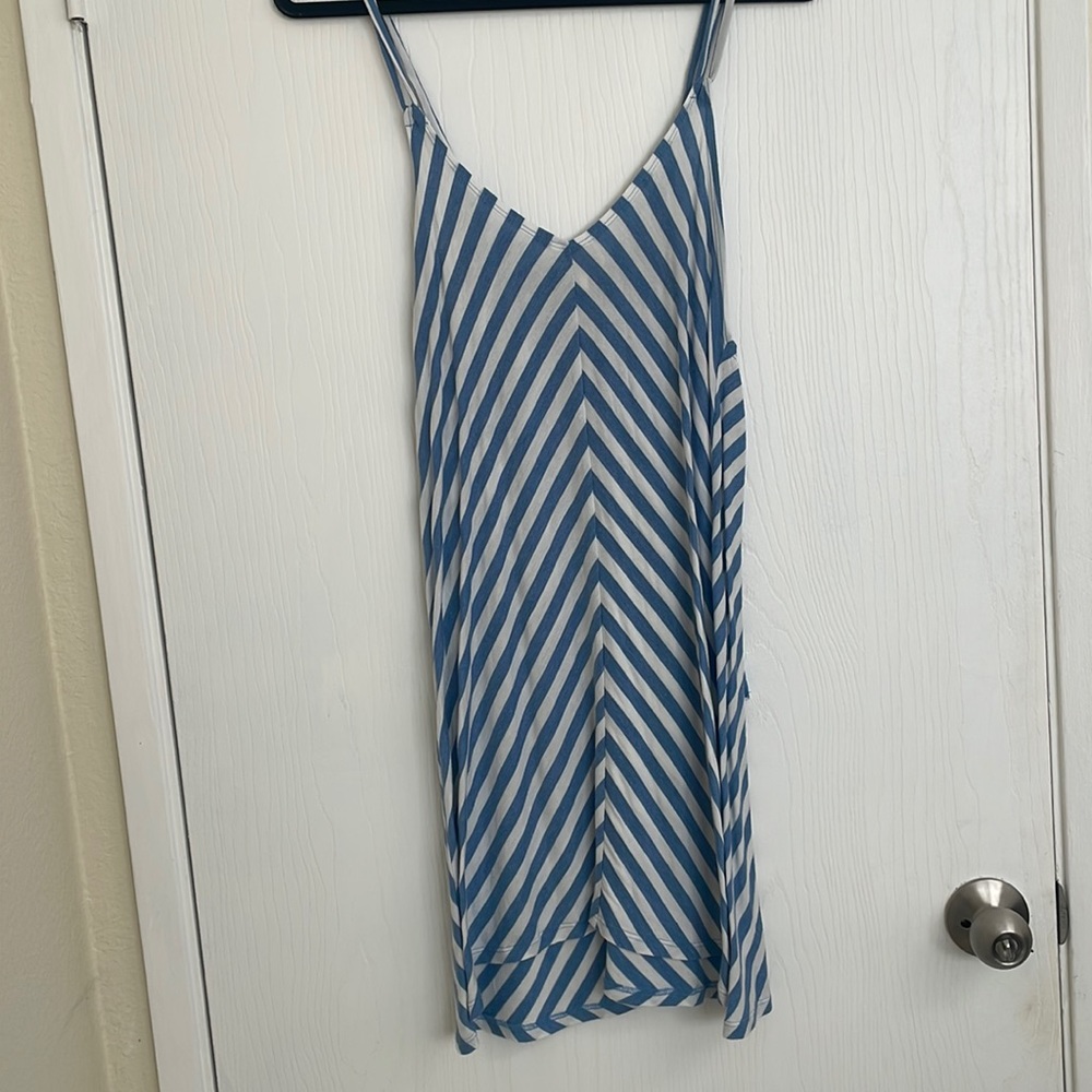 Billabong blue and white striped dress